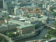 Aerial view of Museum Island in Berlin