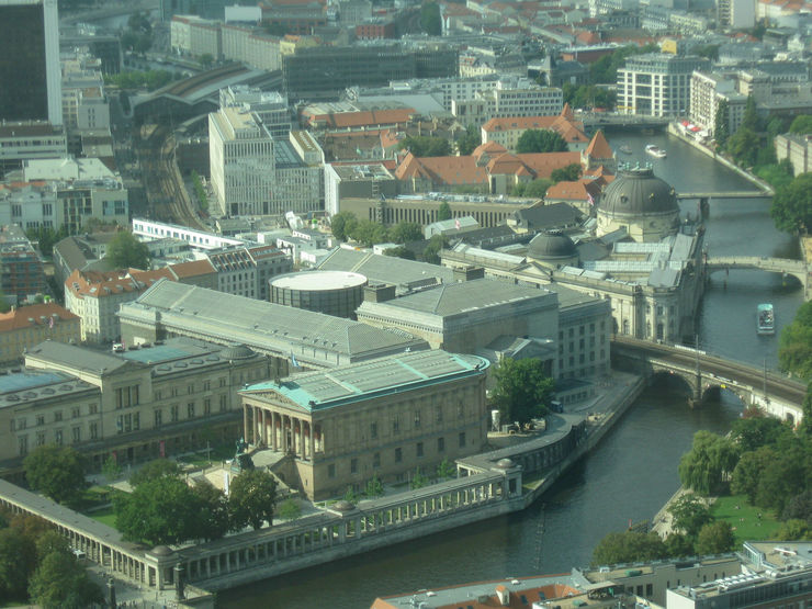 Aerial View of Museum Island in Berlin