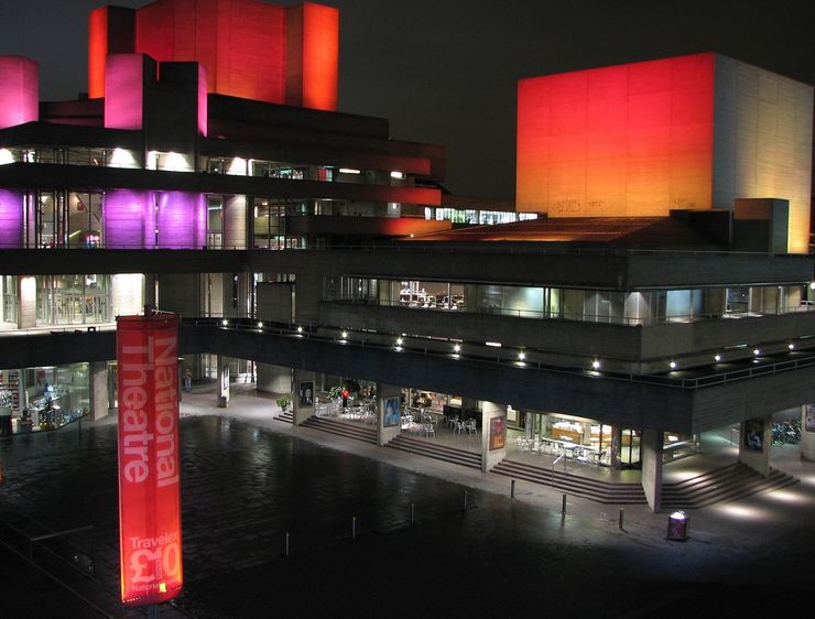 Exterior of the National Theatre at Night