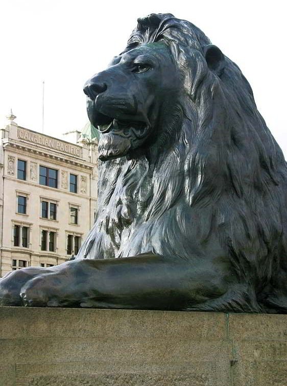 One of four Lion Statues watching over Trafalger Square