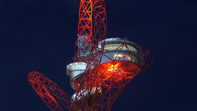 ArcelorMittal Orbit viewing platforms at night