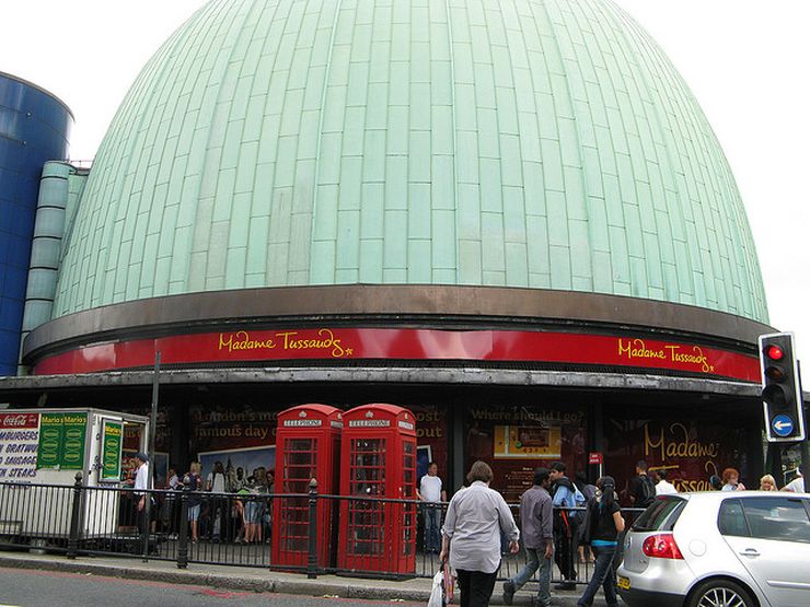 Entrance to Madame Tussauds Wax Museum in London
