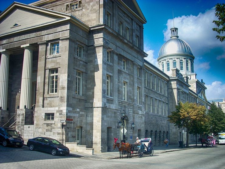 The historical Bonsecours Market in Montreal