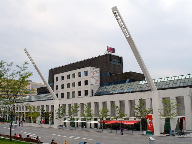 West Facade of the Museum of Contemporary Art in Montreal
