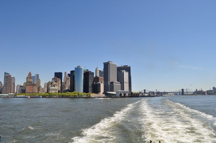 Leaving Manhattan on the Staten Island Ferry