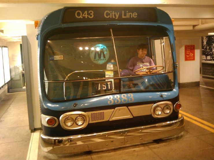 1960s MTA Bus in the New York Transit Museum