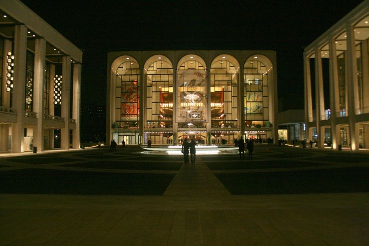 Entrance to the Metropolitan Opera House in New York City