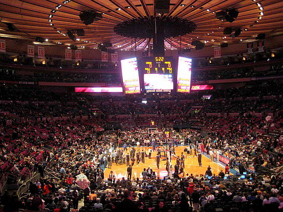 Watching a Game Inside Madison Square Garden