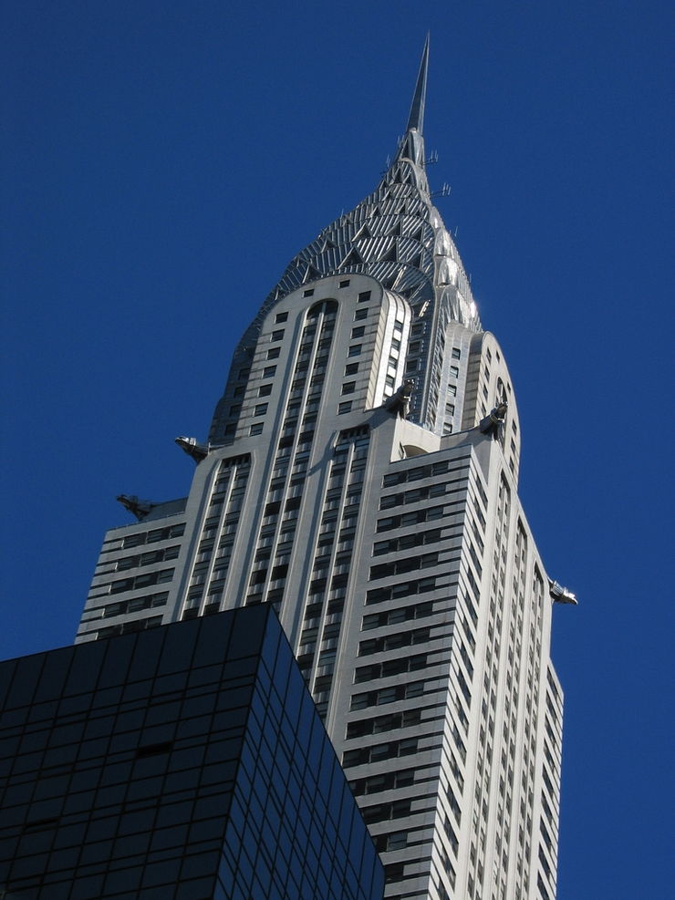 Looking Skyward at New York City's famous Chrysler Building 