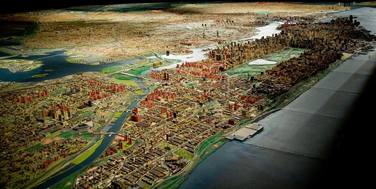 Panorama of New York City at the Queens Museum of Art