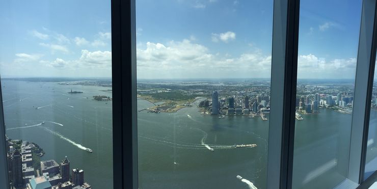 View from the One World Observatory in NYC
