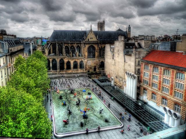 View to the southwest in Beaubourg