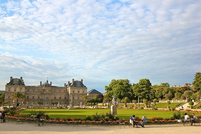 Palais du Luxembourg overlooking the Luxembourg Garden in Paris