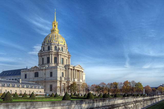 View of the spectacular Palace Les Invalides