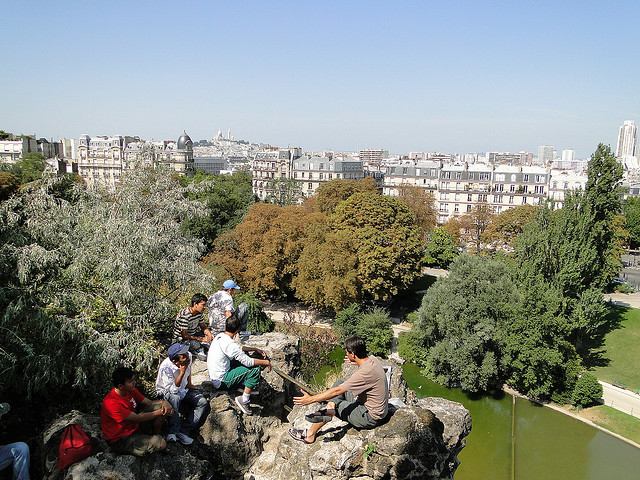 Enjoying the view from Parc des Buttes-Chaumont