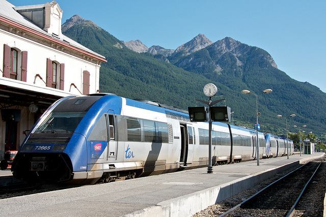 An SNCF TER Train in Southern France - One of many scenic exurcursions you can book with Rail Europe