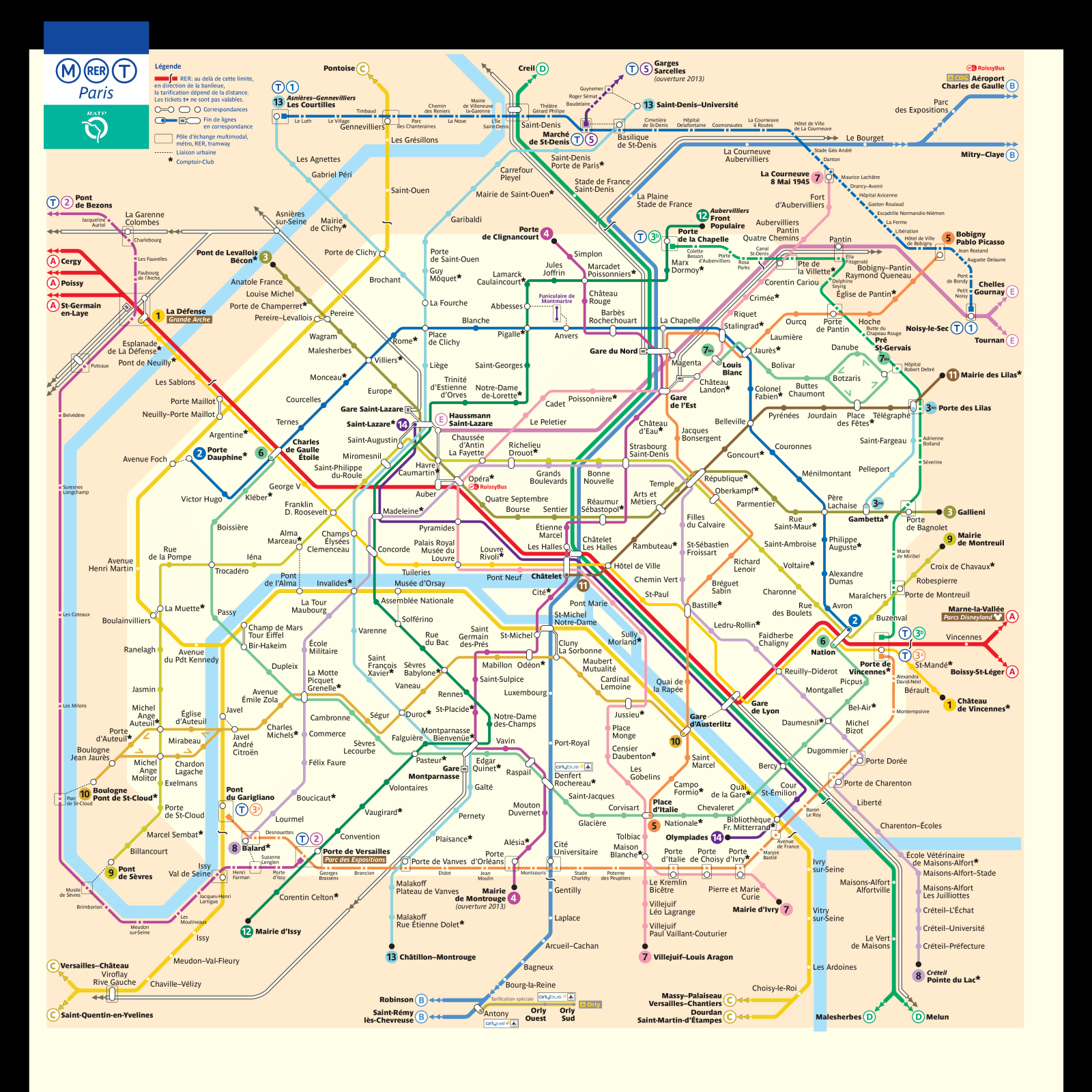 Paris Metro Map and Travel Guide TourbyTransit