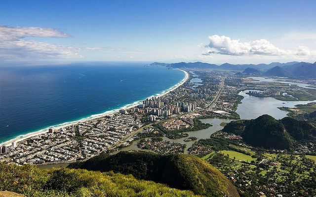 Expansive view of Barra da Tijuca from the mountains
