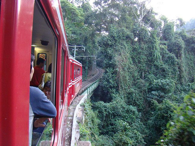 The train that takes you to the top of Corcovado