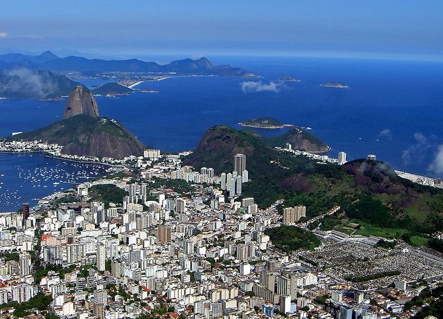 View of Rio and Sugarloaf Mountain from Corcovado