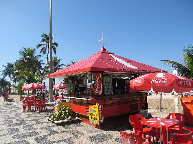 Seafood kiosk on Ipanema Beach