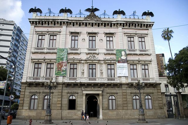 Facade of Catete Palace - home of the Museum of the Republic