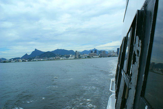Looking back towards Rio from the Rio-Niteroi Ferry