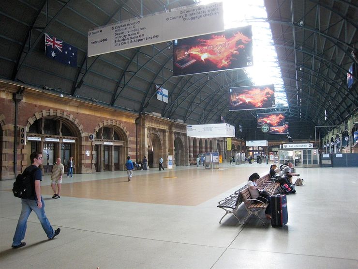 Grand concourse of Central Railway Station in Sydney