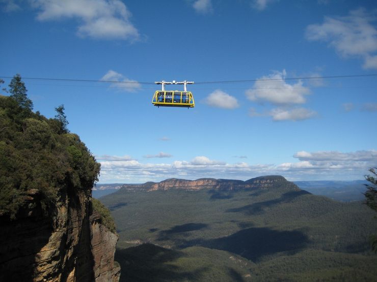 The exhilarating Scenic Skyway cable car attraction in Katoomba
