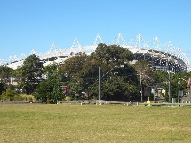 Exterior of Sydney Football Stadium in Moore Park