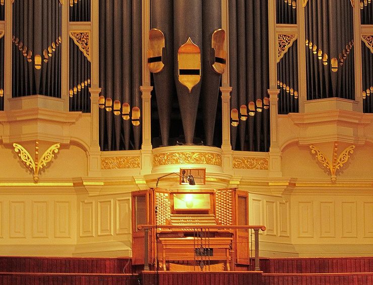 The renowned Grand Organ inside the Sydney Town Hall