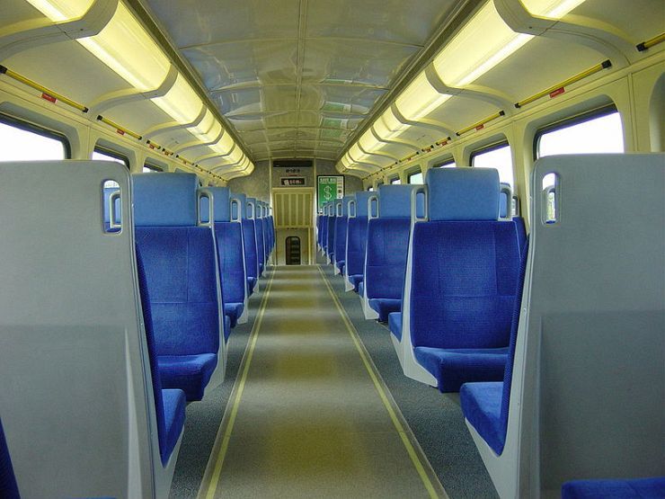 Upper Deck of Go Train Car