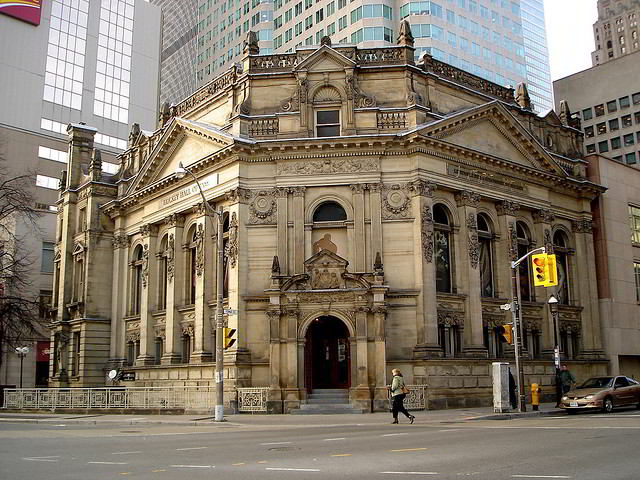 The Hockey Hall of Fame is located in one of many historic Toronto buildings your will see during this walk