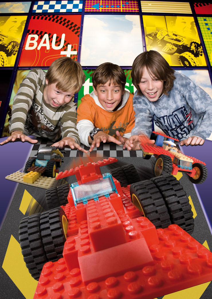 Enjoying hands-on fun at Legoland