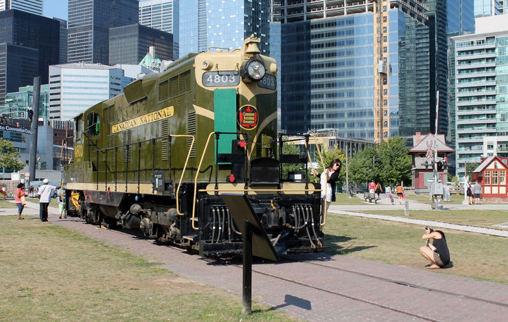 Restored CN 4803 Diesel Locomotive