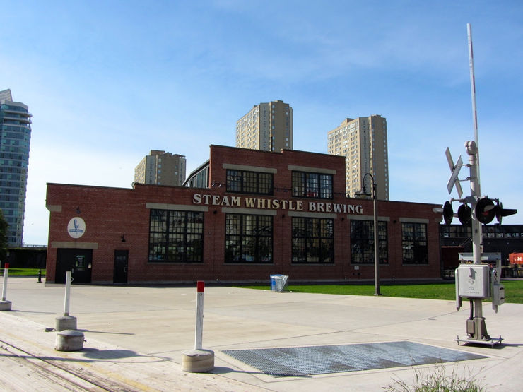 Home of the Steam Whistle Brewing Company in Roundhouse Park