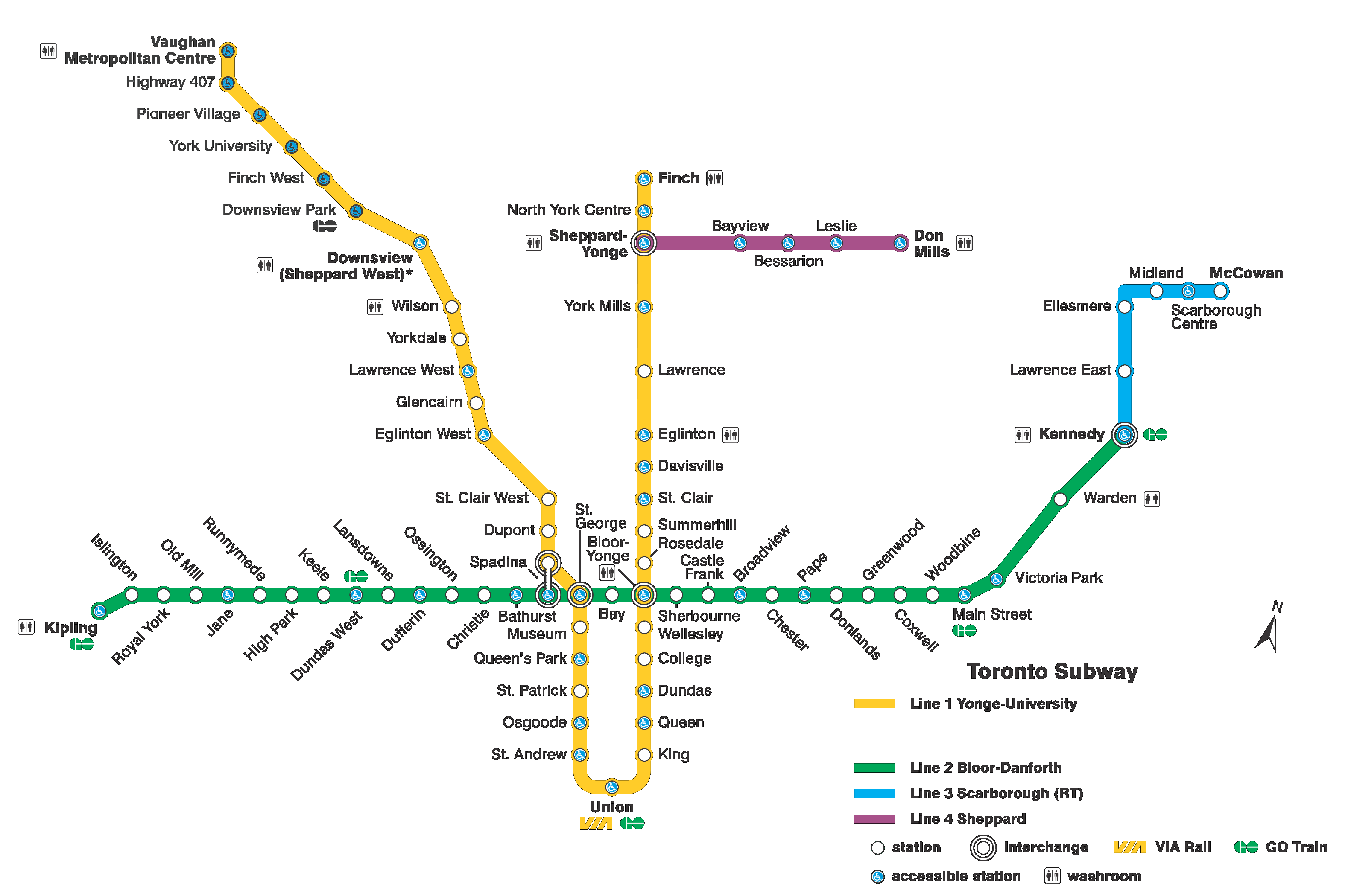 Toronto Subway System Info & Interactive TTC Subway Map