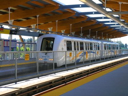 Vancouver SkyTrain at Rupert Station on the Millennium Line