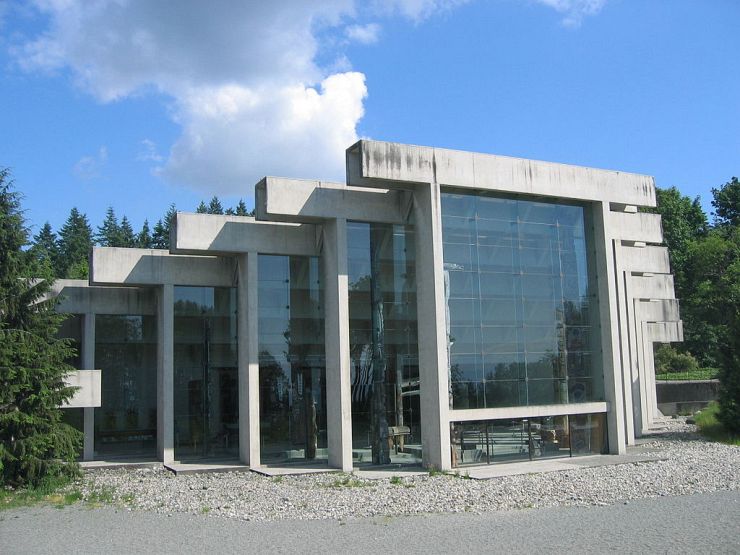 Exterior of the Museum of Anthropology designed by Arthur Erickson