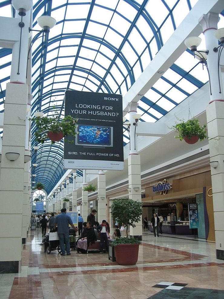 Inside Richmond Centre Mall
