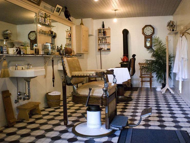 Barbershop in Burnaby Village Museum