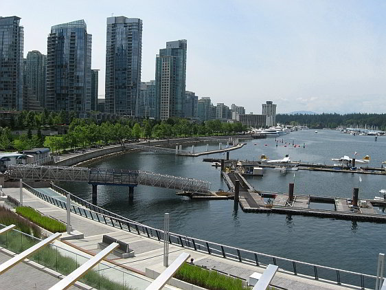 Vancouver Harbourfront Looking West Towards Stanley Park