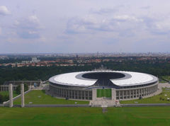 Aerial view of Olympic Stadium in Berlin