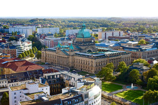 Aerial View of Leipzig Germany