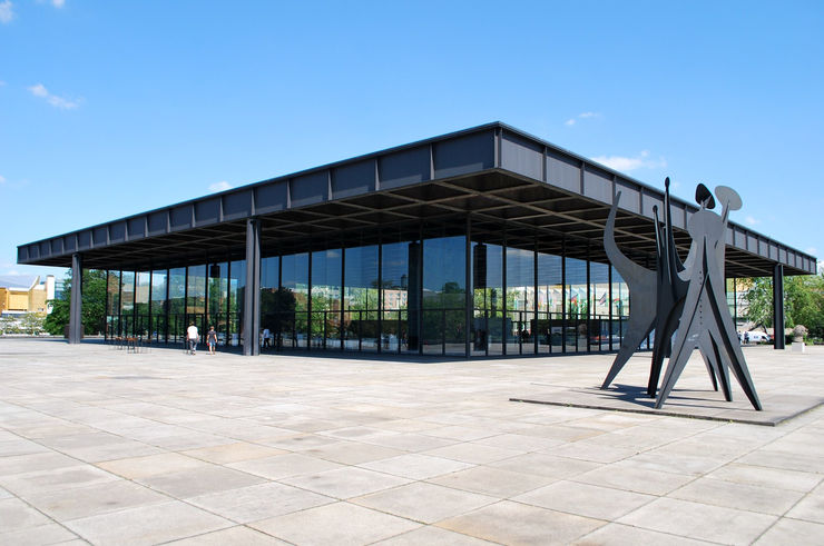 Exterior of the Neue Nationalgalerie in Berlin