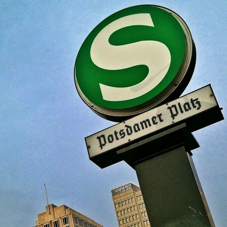 Sign indicating an S-Bahn Station