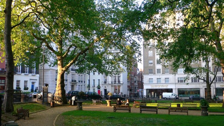 Berkeley Square in the Mayfair District