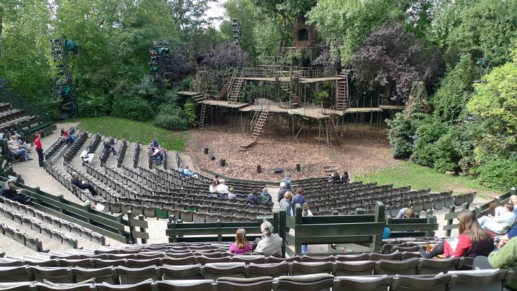 The Open Air Theatre st Regents Park in London