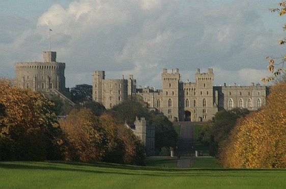 The long approach to Windsor Castle