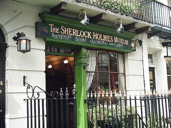 Entrance to the Sherlock Holmes Museum